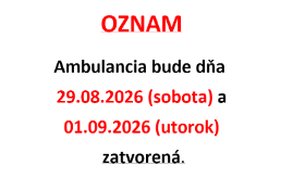 oznam